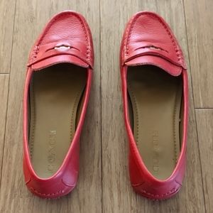 Coach Penny Loafers - Red, sz 7/37